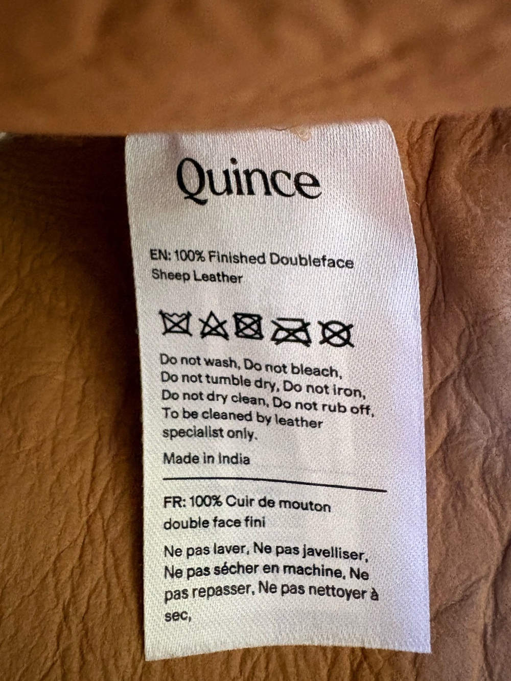 Quince 100% Shearling Duffle Jacket NWT Small - Picture 13 of 15